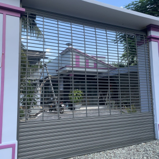 Cửa Cuốn Song Ngang , Sơn Tỉnh Điện Màu Xám Xingfa